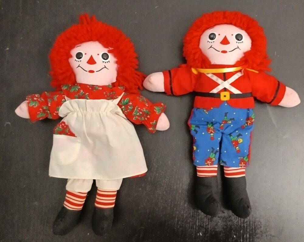The Adventures Of Raggedy Ann and Raggedy Andy by Johnny Gruelle Hasbro 97 Plush